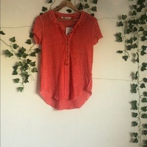 free people red t shirt